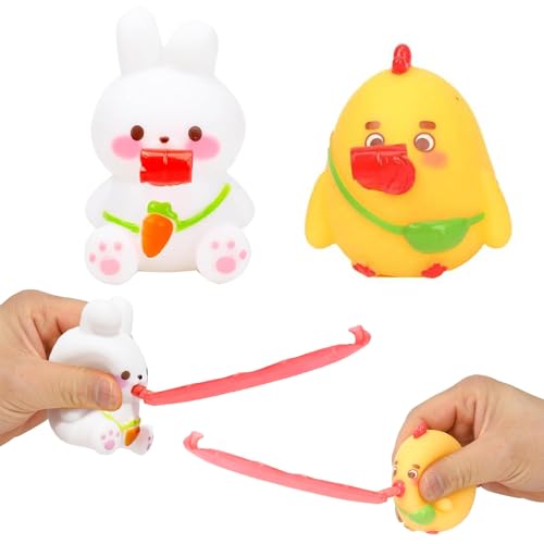 Squeeze Spielzeug, 2pcs Quetsch Spielzeug, Anti Stress Toys Squeeze, Squishy Squeeze Spielzeug, Squeeze Toys Kinder, Zunge Herausstrecken, EIN Neuartiges und Lustiges Spielzeug zum Stressabbau von WEITAPYT