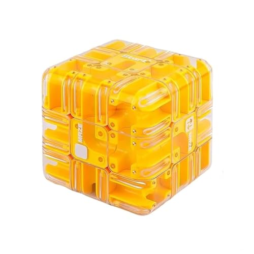 Großes Labyrinth 3D -Puzzle -Labyrinthwürfel, einrastendes Hirnteaserspielzeug, 3D Magic Cube Labyrinthball -Puzzle für Stressabbau und Logikentwicklung (E) von WEIWOGU