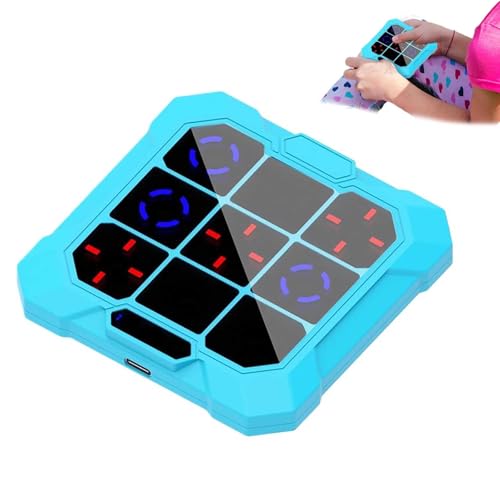 Kompakte Handheld-Puzzle-Spielkonsole, elektronische Brettspiele, digitales Spielspielzeug, lautlose Version mit Akku, interaktive Lernkonsole für Kinder, Jugendliche und Erwachsene (Blue A) von WEIWOGU