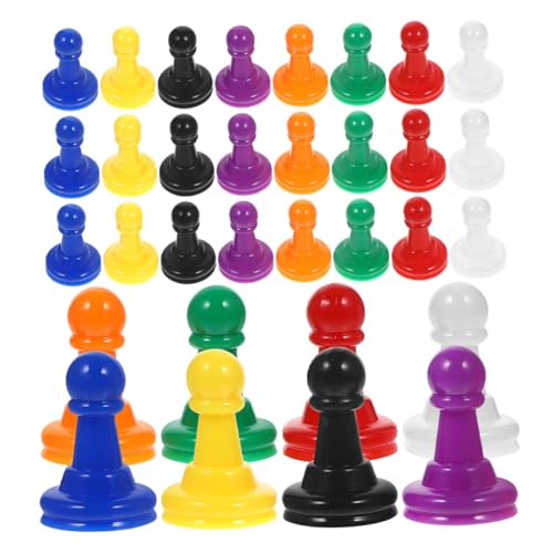 64 Stück Teiliges Bunter Plastikspielsteine für Brettspiele Pawns Schachfiguren und Tischmarker Farben für Partys und Gesellschaftliche Spiele 64 Stück Teiliges Bunter Plastikspielsteine für Brettspiele Pawns Schachfiguren und Tischmarker Farben für Partys und Gesellschaftliche Spiele von WEKADRIN