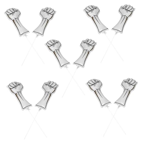 WEKADRIN 10 Stück Teiliges Aufblasbare Aluminium-folien-sportballons Fäustling-form Cheerleading Sticks für Sportveranstaltungen Fußball Party Deko und Fan-unterstützung WEKADRIN 10 Stück Teiliges Aufblasbare Aluminium-folien-sportballons Fäustling-form Cheerleading Sticks für Sportveranstaltungen Fußball Party Deko und Fan-unterstützung von WEKADRIN