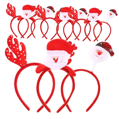 WEKADRIN 12 Stück Stirnband weihnachtsfeier liefert Mädchen Weihnachts-Rentier-Stirnbänder Weihnachtshaarband Dekorate Outfit Leistungsqualitäten Weihnachtskopfschmuck Haarzubehör Plastik von WEKADRIN