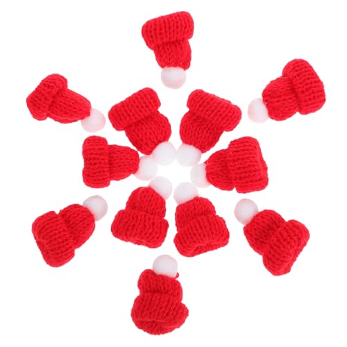 WEKADRIN 12 Stück Teiliges Mini Weihnachtsmützen Strickmützen Rot DIY Basteldeko für Weihnachtsdeko Puppen Pflanzen Familienfeier Xmas Zubehör WEKADRIN 12 Stück Teiliges Mini Weihnachtsmützen Strickmützen Rot DIY Basteldeko für Weihnachtsdeko Puppen Pflanzen Familienfeier Xmas Zubehör von WEKADRIN