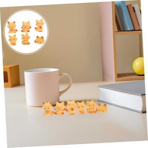 WEKADRIN 12stücke Miniatur Fuchsfiguren Attraktive Tierornamente Für Feengärten Hochwertige Deko Für Mikro-landschaften Und Tischdekoration Bei Anlässe von WEKADRIN