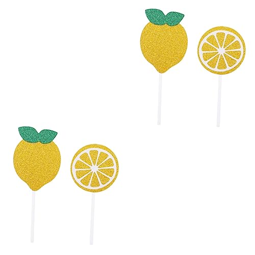 WEKADRIN 2 Sätze Zitronen-kuchen-topper Tortenaufsätze Für Geburtstage Cupcake-topper Mit Früchten Obstkuchen Limonadenstand Geburtstagstorte Topper Kuchendeckel Yellow 24 Stück * 2 WEKADRIN 2 Sätze Zitronen-kuchen-topper Tortenaufsätze Für Geburtstage Cupcake-topper Mit Früchten Obstkuchen Limonadenstand Geburtstagstorte Topper Kuchendeckel Yellow 24 Stück * 2 von WEKADRIN