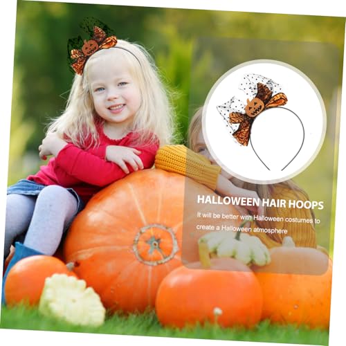 WEKADRIN 2 Stück Halloween Kürbis Haarreif Teiliges Leuchtende Farben Langlebiges Material Dekoratives Party Haarband für Frauen und Mädchen Passend für Halloween Kostüm und Festtagsfeier von WEKADRIN