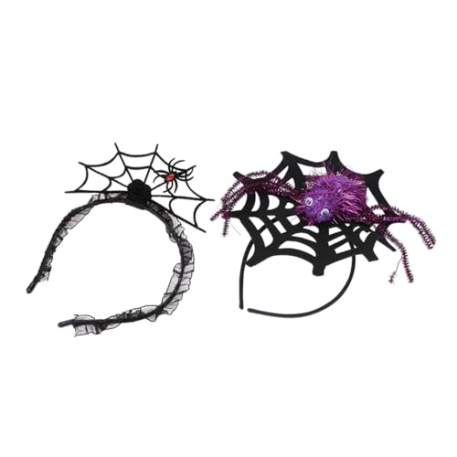 WEKADRIN 2 Stück Halloween Spinnennetz Haarreif Lebensechte Große Spinne und Netz Detailreiche Verarbeitung Unisex Festlicher Kopfschmuck für Karneval Party Cosplay Halloween Kostüm Zubehör WEKADRIN 2 Stück Halloween Spinnennetz Haarreif Lebensechte Große Spinne und Netz Detailreiche Verarbeitung Unisex Festlicher Kopfschmuck für Karneval Party Cosplay Halloween Kostüm Zubehör von WEKADRIN