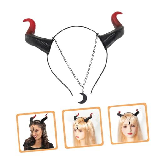 WEKADRIN 2 Stück Halloween Stirnband Kalbshorn Kopfschmuck Leichtes Karneval Headpiece für Erwachsene Party Requisiten Cosplay Zubehör WEKADRIN 2 Stück Halloween Stirnband Kalbshorn Kopfschmuck Leichtes Karneval Headpiece für Erwachsene Party Requisiten Cosplay Zubehör von WEKADRIN
