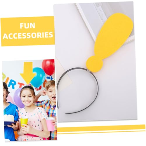WEKADRIN 2 Stück Lustiges Teiliges Haarband mit Gelbem und Ausrufezeichen Elastischer Stoff Haarreif für Karneval Party und Fotoshootings Bequemes Formstabiles Accessoire für Damen WEKADRIN 2 Stück Lustiges Teiliges Haarband mit Gelbem und Ausrufezeichen Elastischer Stoff Haarreif für Karneval Party und Fotoshootings Bequemes Formstabiles Accessoire für Damen von WEKADRIN