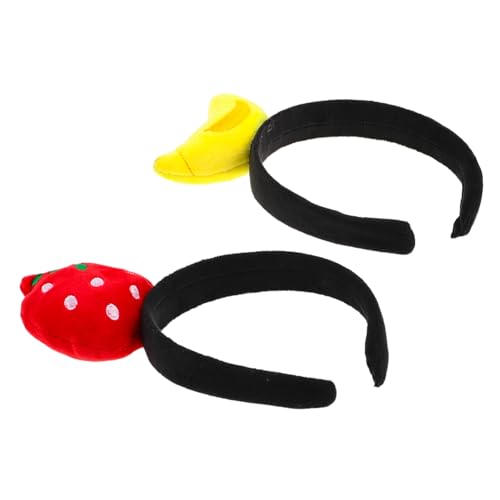 WEKADRIN 2 Stück Obst Haarreifen mit Erdbeer und Bananenmotiv Leichter Bequemer Fruit Headband für Halloween Party Cosplay Vielseitiges Accessoire für Damen Live Streaming und Fotosession WEKADRIN 2 Stück Obst Haarreifen mit Erdbeer und Bananenmotiv Leichter Bequemer Fruit Headband für Halloween Party Cosplay Vielseitiges Accessoire für Damen Live Streaming und Fotosession von WEKADRIN