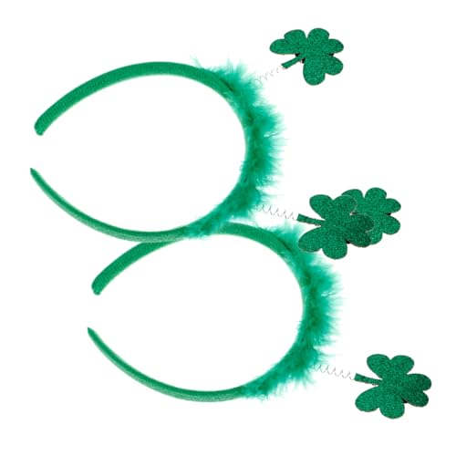 WEKADRIN 2 Stück Saint Patrick's Day Haarreif Leichtes Kleeblatt Stirnband Strapazierfähiges Festival Haaraccessoire für Karneval Party und Festtagsdekoration WEKADRIN 2 Stück Saint Patrick's Day Haarreif Leichtes Kleeblatt Stirnband Strapazierfähiges Festival Haaraccessoire für Karneval Party und Festtagsdekoration von WEKADRIN