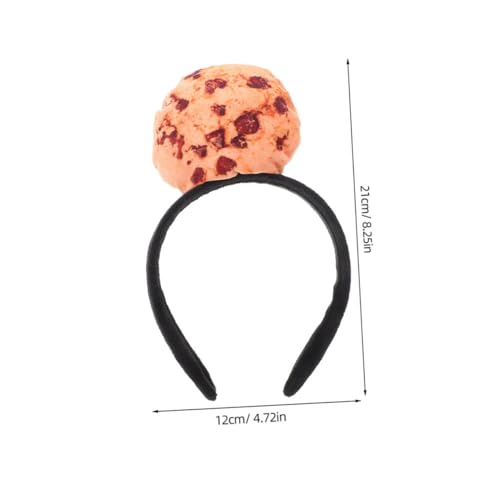 WEKADRIN 2 Stück Teiliges Cartoon Keks Haarband Weiches Plüsch Haarreif Accessoire für Mädchen und Damen Komfortabel Stylisches Design für Karneval Party Kostüm und Alltag Passend für von WEKADRIN