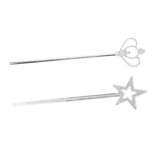 WEKADRIN 2 Stück Teiliges Silberner Sternstab für Geburtstagsfeiern Halloween und Kostümpartys Glitzernde Accessoires für Magische Auftritte WEKADRIN 2 Stück Teiliges Silberner Sternstab für Geburtstagsfeiern Halloween und Kostümpartys Glitzernde Accessoires für Magische Auftritte von WEKADRIN
