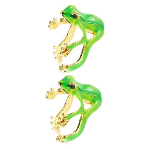 WEKADRIN 2 Stück Verstellbares Froschring Set Damen Teilig Offene Schmuckringe aus Langlebiger Legierung Niedliches Tierdesign Alltagsschmuck für Frauen und Geburtstagsgeschenk von WEKADRIN