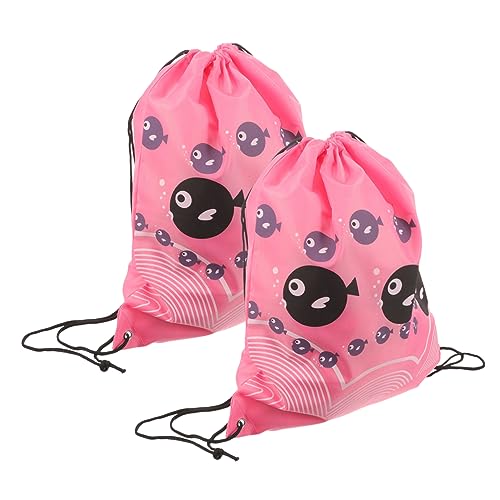 WEKADRIN 2st Beutel Mit Kordelzug Gepäck Netzbeutel Schwimmen Canvas-rucksack Mit Kordelzug Tasche Schnallen Zusammenklappbar Rucksack Für Männer Frauen Kordelzugbeutel Lose Rosa Oxford WEKADRIN 2st Beutel Mit Kordelzug Gepäck Netzbeutel Schwimmen Canvas-rucksack Mit Kordelzug Tasche Schnallen Zusammenklappbar Rucksack Für Männer Frauen Kordelzugbeutel Lose Rosa Oxford von WEKADRIN