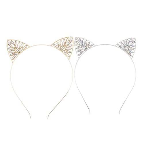 WEKADRIN 2stücke Teiliges Katzenohren Haarband Für Mädchen Glitzernde Kopfbedeckung Mit Tierischem Design Für Fasching Und Kostümpartys Vielseitig Einsetzbar Und Leicht Tragbar WEKADRIN 2stücke Teiliges Katzenohren Haarband Für Mädchen Glitzernde Kopfbedeckung Mit Tierischem Design Für Fasching Und Kostümpartys Vielseitig Einsetzbar Und Leicht Tragbar von WEKADRIN