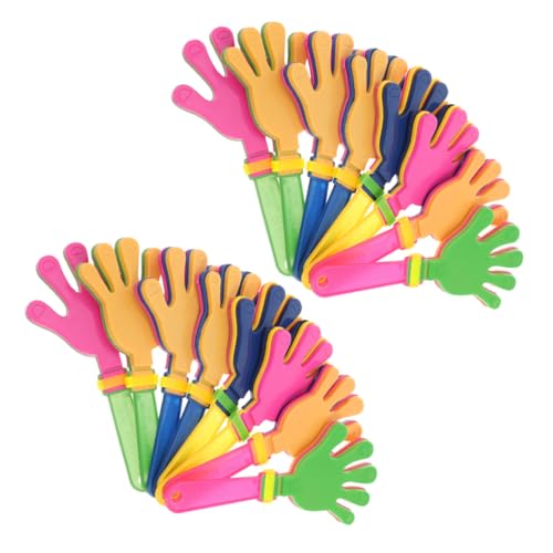 WEKADRIN 36 Stück Teiliges Handklatscher und Erwachsene Leichte Handliche Plastikklatscher mit Geräuschstarken Kunststoffhänden für Sportveranstaltungen Partys und Feiern Zufällige Farbe WEKADRIN 36 Stück Teiliges Handklatscher und Erwachsene Leichte Handliche Plastikklatscher mit Geräuschstarken Kunststoffhänden für Sportveranstaltungen Partys und Feiern Zufällige Farbe von WEKADRIN