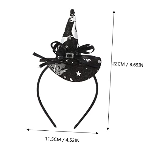 WEKADRIN 4 Stück Teiliges Halloween Hexen Haarreif Kreative Kopfbedeckungen mit Flexiblem Design Leichte und Bequeme Haar Accessoires für Frauen für Party Kostüm und Fotoshooting von WEKADRIN