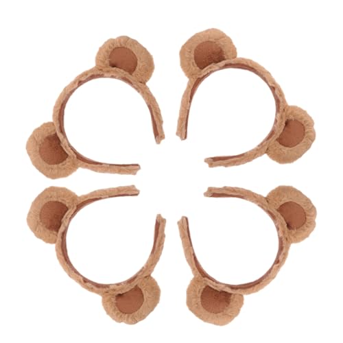 WEKADRIN 4 Stück Teiliges Kuschelige Bär Ohren Haarbänder Weich Bequem Party Festival Stirnband für Damen und Mädchen Niedliches Flauschiges Accessoire für Alltag und Cosplay WEKADRIN 4 Stück Teiliges Kuschelige Bär Ohren Haarbänder Weich Bequem Party Festival Stirnband für Damen und Mädchen Niedliches Flauschiges Accessoire für Alltag und Cosplay von WEKADRIN