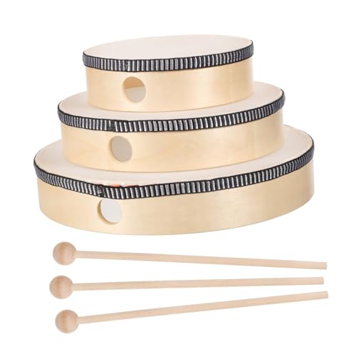 WEKADRIN 6 Stück Teiliges Percussion Set aus Holz mit Handtrommeln und Trommelstöcken Rhythmusförderndes Musikspielzeug für Kleinkinder Musikalischen Früherziehung WEKADRIN 6 Stück Teiliges Percussion Set aus Holz mit Handtrommeln und Trommelstöcken Rhythmusförderndes Musikspielzeug für Kleinkinder Musikalischen Früherziehung von WEKADRIN