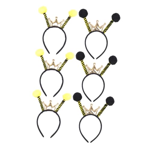 WEKADRIN 6 Stück Teiliges Tier Antennen Haarreifen Kostüm Haarband Festival Party Kopfschmuck Langlebig Wiederverwendbar für Karneval und Fasching von WEKADRIN
