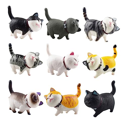 WEKADRIN 9Stücke Teiliges Mini Katzenmodell Pädagogisches für Lebensechte Katzenfiguren Hochwertigem für Dekoration und Projekte WEKADRIN 9Stücke Teiliges Mini Katzenmodell Pädagogisches für Lebensechte Katzenfiguren Hochwertigem für Dekoration und Projekte von WEKADRIN
