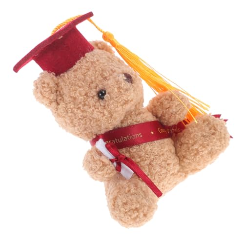 WEKADRIN Abschlussbär mit Doktorhut Weicher Plüsch Dekorativer Blumenstrauß-bär für Abschlussfeiern Kreatives Geschenk für Abi und Doktortitel Vielseitige Tisch Partydekoration von WEKADRIN