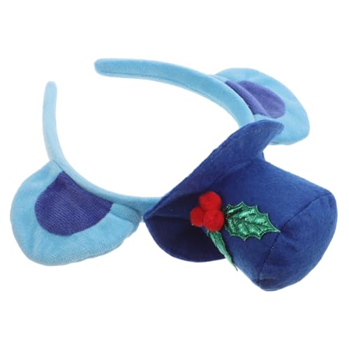 WEKADRIN Bärenohren Stirnband Weiches Makeup Haarband Leichtes Cosplay Accessoire Für Halloween Party Blau Niedliches Tierohren Haarreif von WEKADRIN