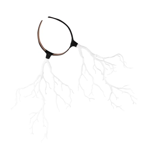 WEKADRIN Damen Haarreif Hexenhorn Haarschmuck Party Cosplay Leicht Tragbar Extravaganter Kopfschmuck für Halloween und Kostümfest von WEKADRIN