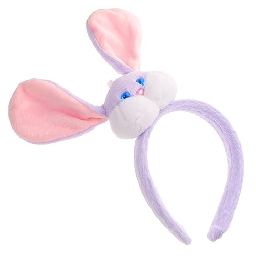 WEKADRIN Dekoratives Kaninchen Stirnband mit Hasenohren Plüsch Haarband für Party Cosplay Hautfreundlich und Langlebig Accessoire für Ostern und Mottopartys von WEKADRIN