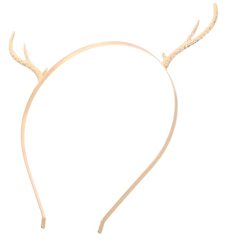 WEKADRIN Festliches Geweih Stirnband aus Langlebigem Metalllegierung Haarreif für Weihnachten Party Kostüm Haarschmuck Mädchen Frauen Weihnachten Haarband Rentierhorn Accessoire von WEKADRIN