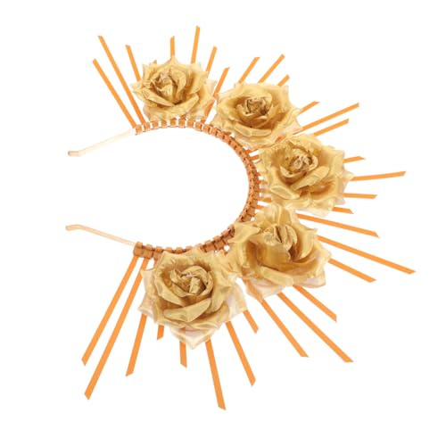 WEKADRIN Flower Goddess Stirnband mit Blumen Design Leichtes Haarschmuck für Damen Geeignet für Halloween Fotoshootings Partys und Festliche Anlässe von WEKADRIN