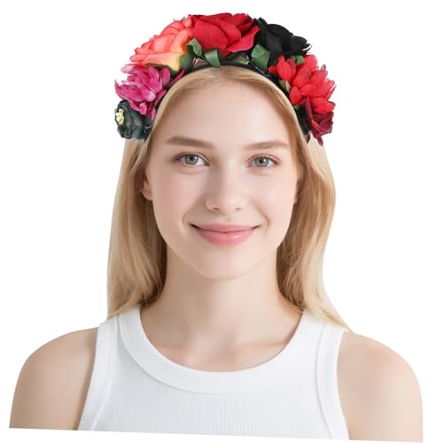 WEKADRIN Halloween Haarband Blume Leichtes Haarschmuck Party Kopfschmuck Stilvoll für Damen und Mädchen Geeignet für Halloween Kostüm und Cosplay von WEKADRIN