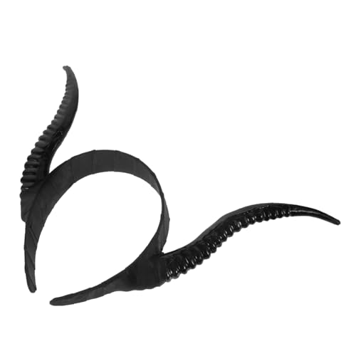WEKADRIN Halloween Haarreif mit Schwarzen Teufelshörnern Leichtes Gothic Cosplay Stirnband für Damen und Mädchen Dekoratives Party und Fotozubehör Halloween Kostüm Accessoire von WEKADRIN
