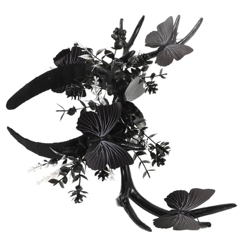 WEKADRIN Halloween Haarreifen mit Rentiergeweihen Schwarzes Headband für Kostümpartys für Halloween und Cosplay Wiederverwendbar für Unvergessliche mit Freunden und Familie WEKADRIN Halloween Haarreifen mit Rentiergeweihen Schwarzes Headband für Kostümpartys für Halloween und Cosplay Wiederverwendbar für Unvergessliche mit Freunden und Familie von WEKADRIN