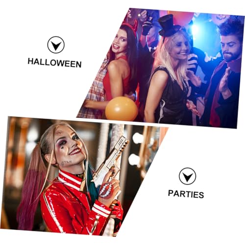 WEKADRIN Halloween Haarschmuck Schädel Haarreif Schwarz Leichter Bequemer Cosplay Kopfschmuck für Party und Karneval Modisches Halloween Haarband mit Auffälligem Design von WEKADRIN