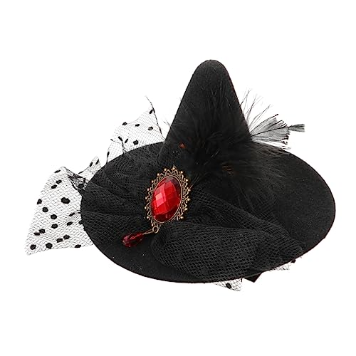 WEKADRIN Halloween Hexenhut Haarklammer Delikater Haarschmuck für Mädchen Stilvoller Kopfschmuck mit Edlem Design für Halloween Fest und Alltag Bequem und Glamourös WEKADRIN Halloween Hexenhut Haarklammer Delikater Haarschmuck für Mädchen Stilvoller Kopfschmuck mit Edlem Design für Halloween Fest und Alltag Bequem und Glamourös von WEKADRIN