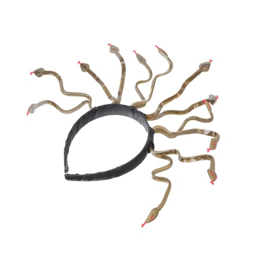 WEKADRIN Halloween Kopfschmuck Schlangenform Medusa Stirnband Damen Langlebiges Leichtes Halloween Hair Band für Kostüm Stabile Form Festliche Party Dekoration von WEKADRIN