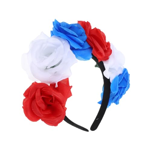 WEKADRIN Halloween Rosen Blumen Stirnband Floral Haarreif Party Kopfschmuck Festival Haaraccessoire für Frauen Mädchen von WEKADRIN