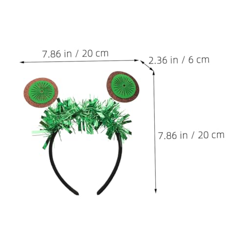 WEKADRIN Hawaiian Party Stirnband mit tropischem Motiv Tropisches Haarband für Damen und Mädchen Bequemes Verstellbares Kopfschmuck-accessoire mit Glänzenden Tinsel-details für Karneval von WEKADRIN