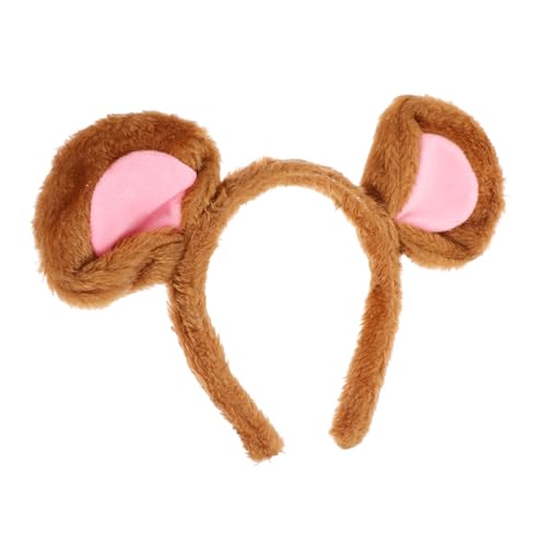 WEKADRIN Kuscheliges Mausohren Stirnband Plüsch Animal Ear Headband für Halloween Karneval Cosplay Party Tier Kostüm Zubehör Erwachsene von WEKADRIN