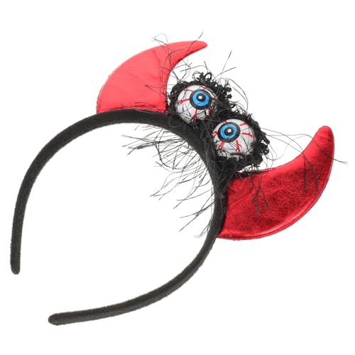 WEKADRIN Leuchtendes Halloween Haarreif mit Augapfel Dekor Leichtes Komfortables Stirnband für Party Karneval und Kostümfest Auffälliger Kopfschmuck für Damen und Herren von WEKADRIN