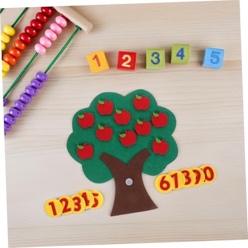 WEKADRIN Mathematik Lernspielzeug aus Vliesstoff Digitales Zahlen Zuordnungsspiel Vorschulbedarf Gedächtnisspiel für Tragbares Rechen und Zählspielzeug von WEKADRIN
