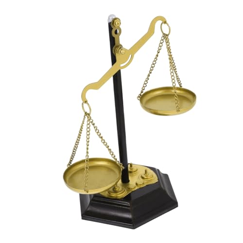 WEKADRIN Metall Balance Dekoration Desktop Ornament Tischzentrum Gerechtigkeit Symbol Elegante Büro Wohnraum Deko Langlebig Schlicht von WEKADRIN