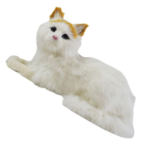 WEKADRIN Plüsch Katzenfigur Realistische Plüschkatze Dekorationsspielzeug für Kinderzimmer Zufällige Farben Exquisites Design für Fotografie und WEKADRIN Plüsch Katzenfigur Realistische Plüschkatze Dekorationsspielzeug für Kinderzimmer Zufällige Farben Exquisites Design für Fotografie und von WEKADRIN