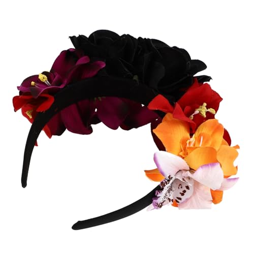 WEKADRIN Rosen Haarreifen mit Zartem Blumen Design Leichtes Party Stirnband für Hochzeit Maske Fotoshooting Brautjungfern und Festliche Anlässe Geeignet für Damen und von WEKADRIN