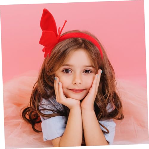 WEKADRIN Rotes Schmetterling Haarband Damen Karneval Kopfschmuck Leichtes Haarschmuck Party Stirnband Festliches Accessoire für Mädchen Cosplay Veranstaltung WEKADRIN Rotes Schmetterling Haarband Damen Karneval Kopfschmuck Leichtes Haarschmuck Party Stirnband Festliches Accessoire für Mädchen Cosplay Veranstaltung von WEKADRIN