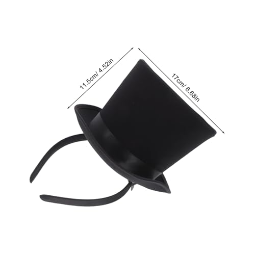 WEKADRIN Schwarzer Kleiner Zylinderhut Leicht Angenehm zu Tragen Festlicher Kopfschmuck für Bankett Karneval Fasching Bühnenauftritte Cosplay Accessoire WEKADRIN Schwarzer Kleiner Zylinderhut Leicht Angenehm zu Tragen Festlicher Kopfschmuck für Bankett Karneval Fasching Bühnenauftritte Cosplay Accessoire von WEKADRIN