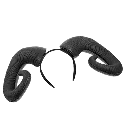 WEKADRIN Schwarzes Halloween Horn Haarband für Erwachsene Leichtes Sicheres Stirnband mit Detailreicher Verarbeitung für Party Kostüm und Fotospaß von WEKADRIN