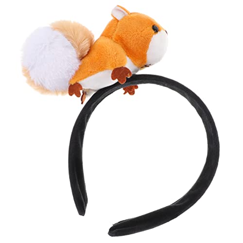 WEKADRIN Süßes Cartoon Eichhörnchen Haarband Plüsch Tierkopfbedeckung für Kinderpartys Lustige Tierverzierung Haaraccessoire für Kostümpartys und Familienfeiern WEKADRIN Süßes Cartoon Eichhörnchen Haarband Plüsch Tierkopfbedeckung für Kinderpartys Lustige Tierverzierung Haaraccessoire für Kostümpartys und Familienfeiern von WEKADRIN